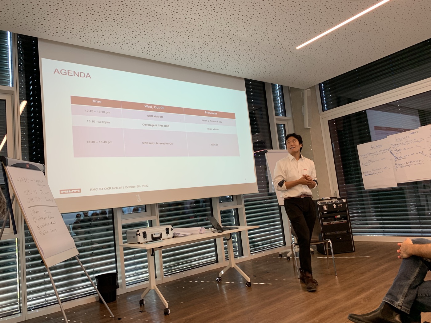 Jay presenting the transformation program